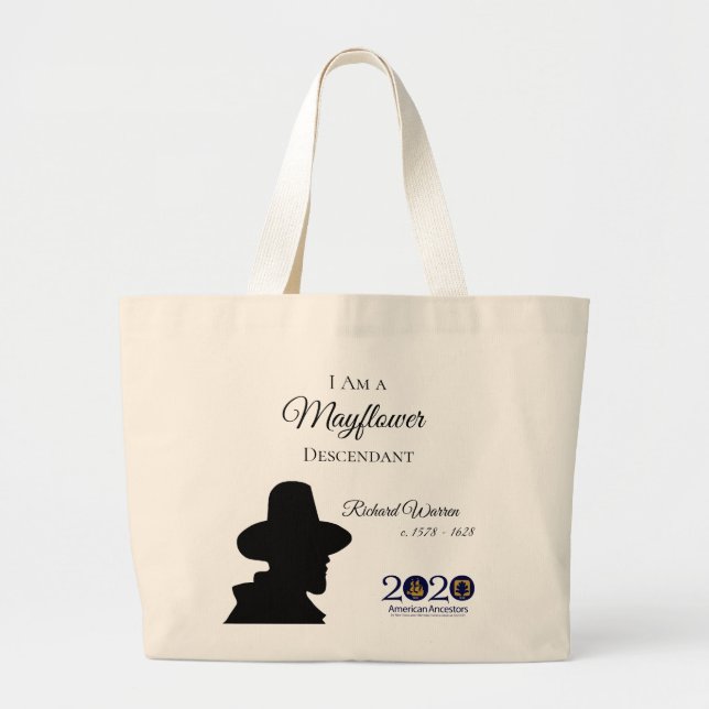 O bolsa do descendente de Richard Warren Mayflower (Frente)