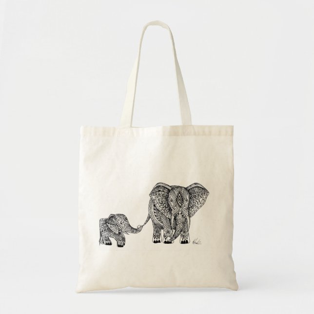 O bolsa do elefante e do bebê (Frente)