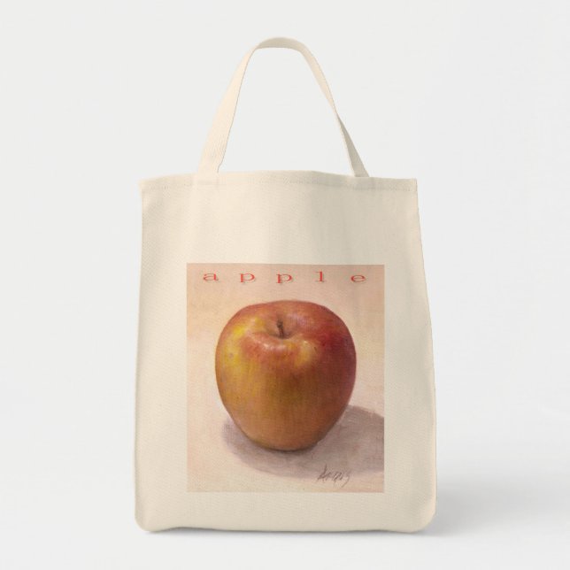 O bolsa do mantimento de Apple - branco natural (Frente)