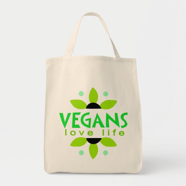 O bolsa do mantimento do Vegan (Frente)