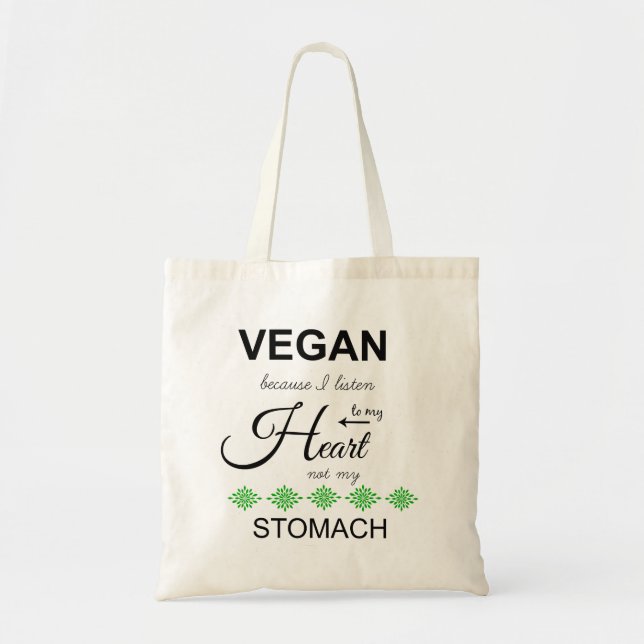 O bolsa do orçamento do Vegan (Frente)