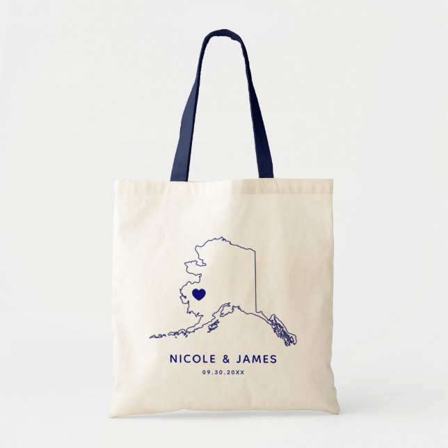 O bolsa do saco da boa vinda do casamento de (Frente)