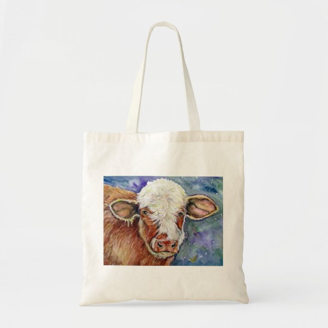 o bolsa ele com um estilo pequeno da vaca (Frente)