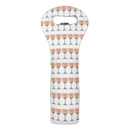 O bolsa impresso do vinho do vidro de vinho