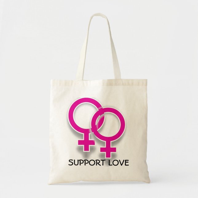 O bolsa lésbica do amor dos símbolos fêmeas do (Frente)