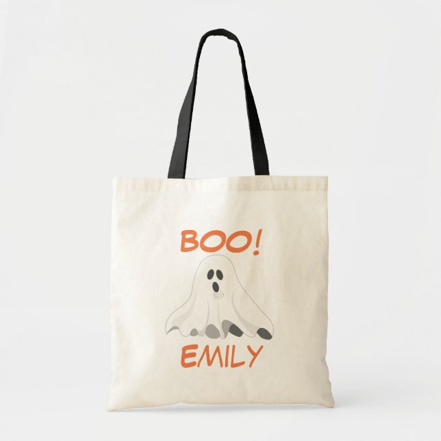 O bolsa personalizado do fantasma do Dia das (Frente)