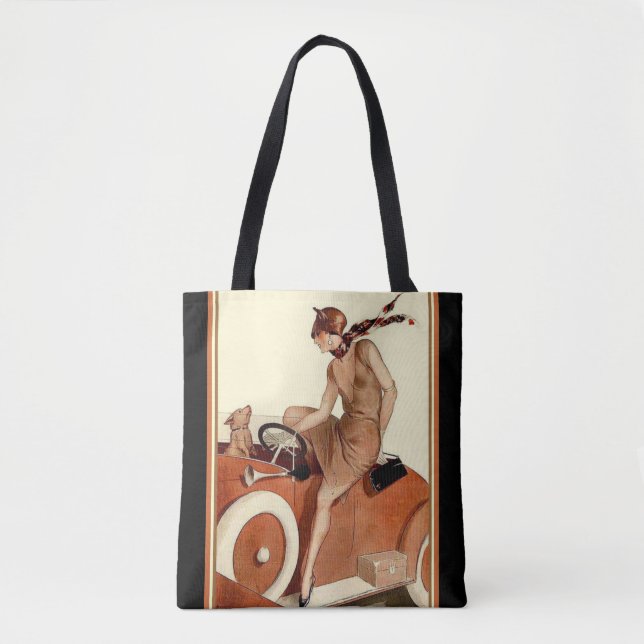 O bolsa resistente do Flapper do art deco (Frente)
