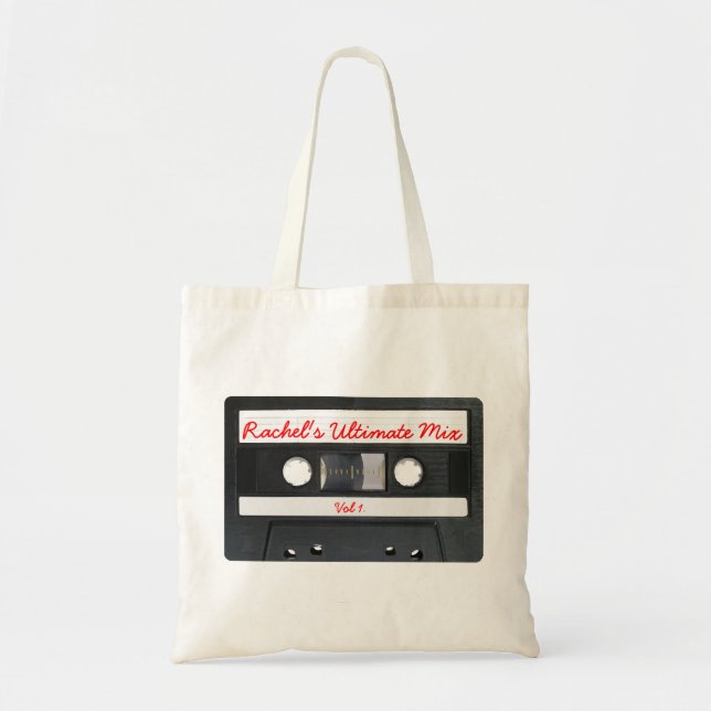 O bolsa retro customizável da cassete de banda (Frente)