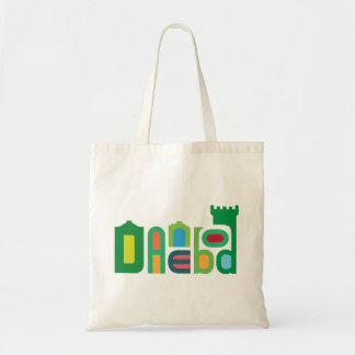 O bolsa verde colorido do logotipo de Danebod