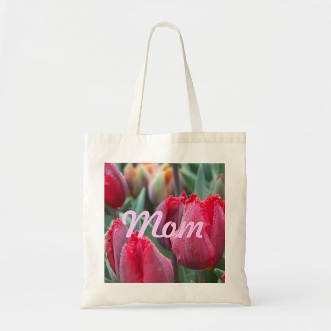 O bolsa vermelho da tulipa da mamã (Frente)