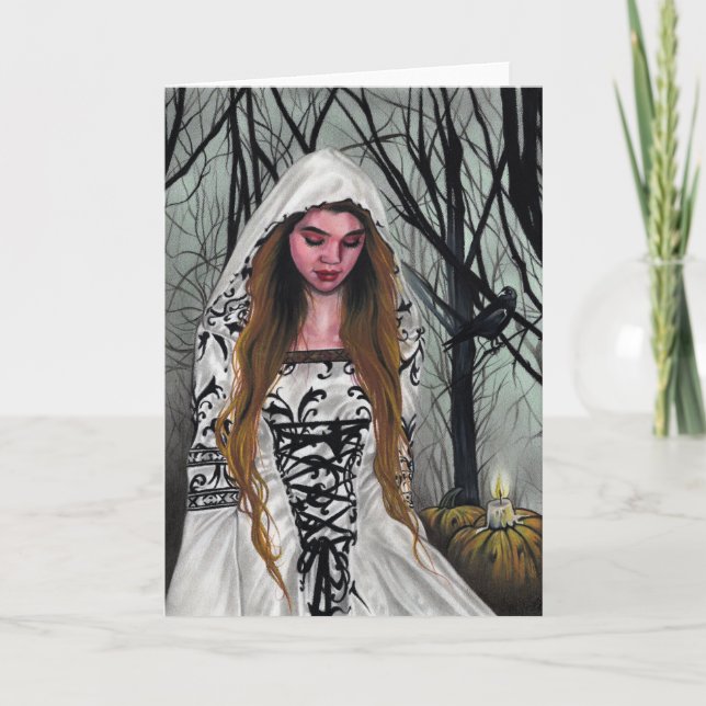 O Bom Cartão de Saudação do Dia das Bruxas (Frente)