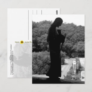 O Bom Pastor (P&B) - cartão postal
