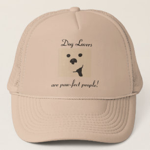 O boné do amante do cão da Pata-fect