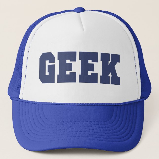 O boné do camionista do geek (Frente)