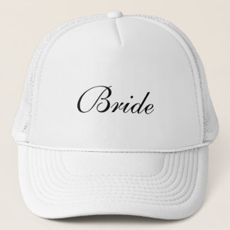 O boné preto e branco formal da noiva