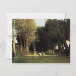 O Bosque Sagrado por Arnold Bocklin, Arte Antigo