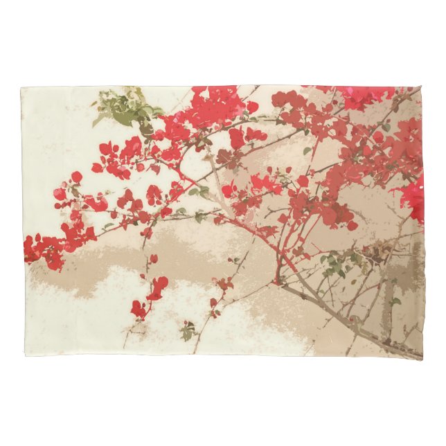 O Bougainvillea floresce a fronha de almofada (Frente)