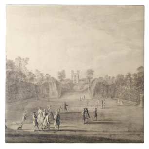 O Bowling Green em Claremont, 1738 (gravura)