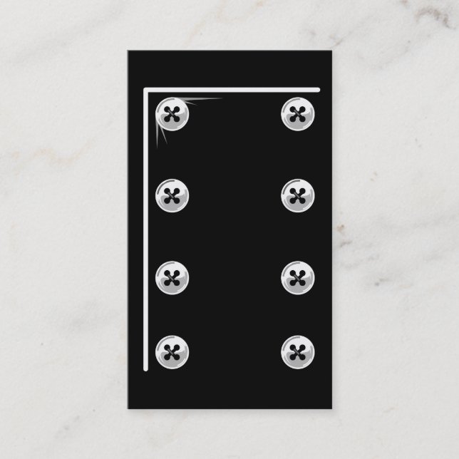 O branco do cozinheiro chefe abotoa o cartão de (Frente)