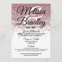 O brilho Dourado cor-de-rosa Sparkles o menu