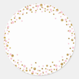 O brilho Dourado e o rosa polvilham a etiqueta