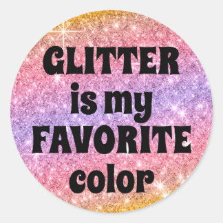 O brilho é o meu adesivo cor-de-rosa brilhante fav