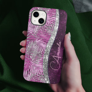 O brilho prateado roxo, cor-de-rosa-menina, deixa
