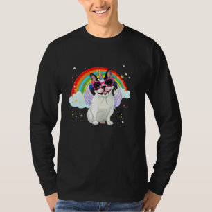 O Bulldog Francês Unicorn Camisa As Raparigas Espa