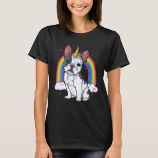 O Bulldog Francês Unicorn Camisa As Raparigas Espa