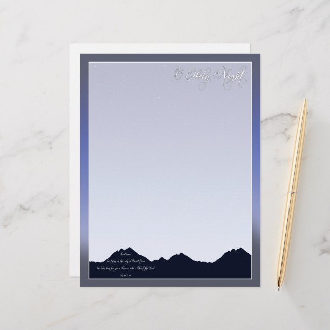 O Cabeçalho da Noite Santa (Frente/Verso In Situ)