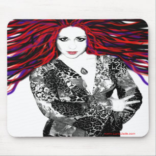 O cabelo selvagem Mousepad de Luna