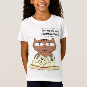 "O cachorro comeu meu TRABALHO DE CASA!" Camiseta 