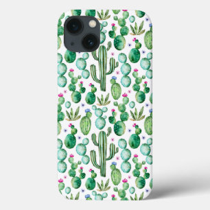O cacto da aguarela planta o teste padrão