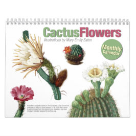O cacto floresce o calendário