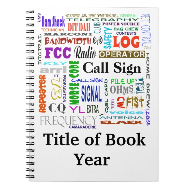 O caderno da colagem da palavra do radioamador (Frente)