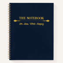 O Caderno | Diário Minimalista Azul Naval Dourado