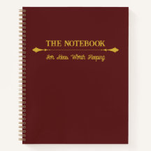 O Caderno | Diário Minimalista Burgundy Dourado