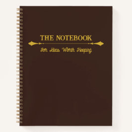 O Caderno | Diário Minimalista Espresso Dourado