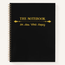 O Caderno | Diário Preto Dourado Minimalista