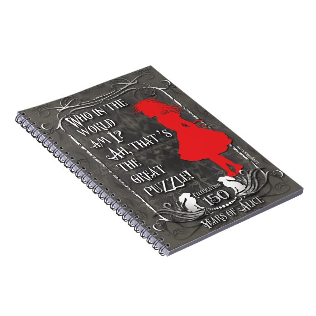 O caderno do Alice-Em-País das maravilhas "quem é (Lado Direito)