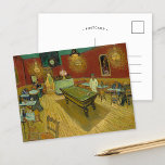 O Café da Noite | Cartão postal Vincent Van Gogh<br><div class="desc">O Café da Noite (1888) do artista poste-impressionista holandês Vincent Van Gogh. A pintura de arte original é um óleo na canvas que representa uma cena interior de um café francês em Arles. Use as ferramentas de design para adicionar texto personalizado ou personalizar a imagem.</div>