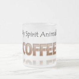 O café é minha caneca animal do fosco da camisa do