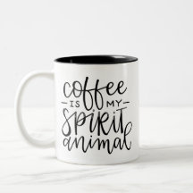 O café é minha caneca do animal do espírito