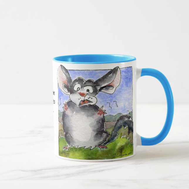 O café relaxa-me!  Caneca engraçada dos desenhos (Direita)