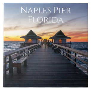 O Cais De Nápoles No Sunset Da Flórida