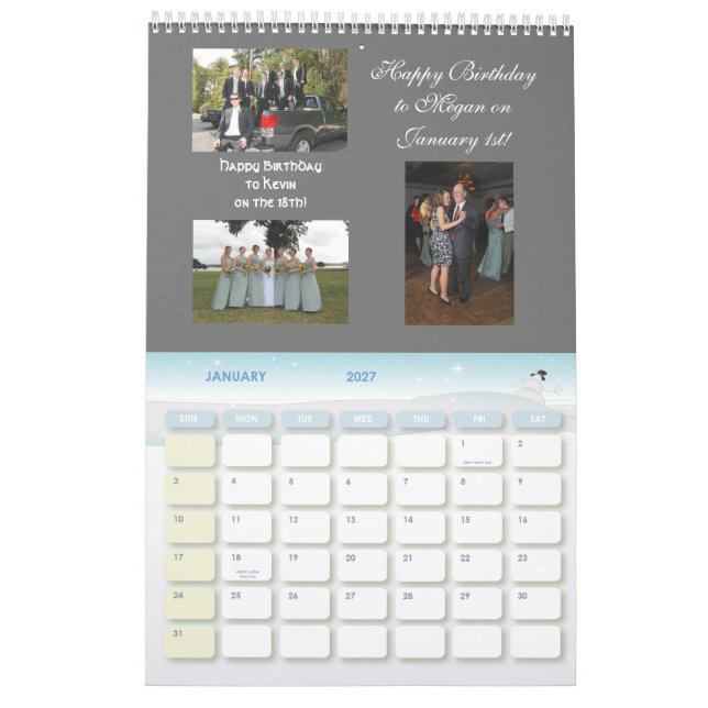 & o calendário 2011 da lembrança de Keri (Jan 2027)