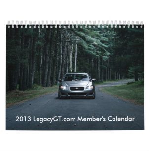 o calendário 2013 do membro de LegacyGT.com