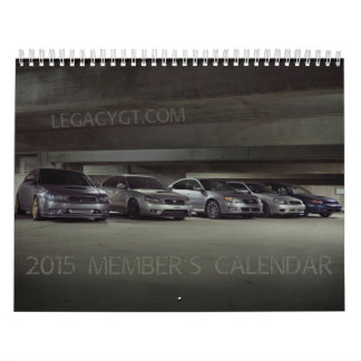 o calendário 2015 do membro de LegacyGT.com