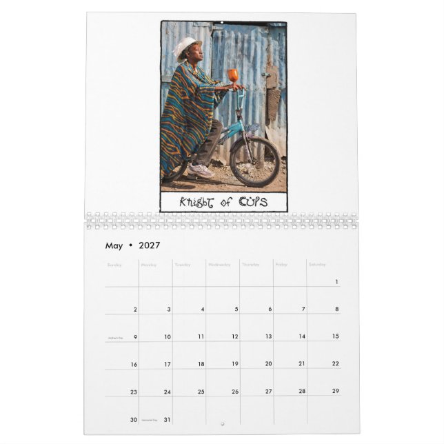 O calendário 2018 de Tarot do gueto (Maio 2027)