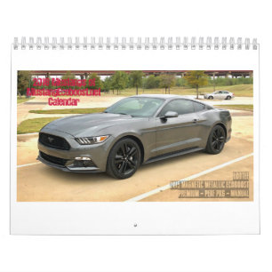 O calendário 2018 do membro do mustang